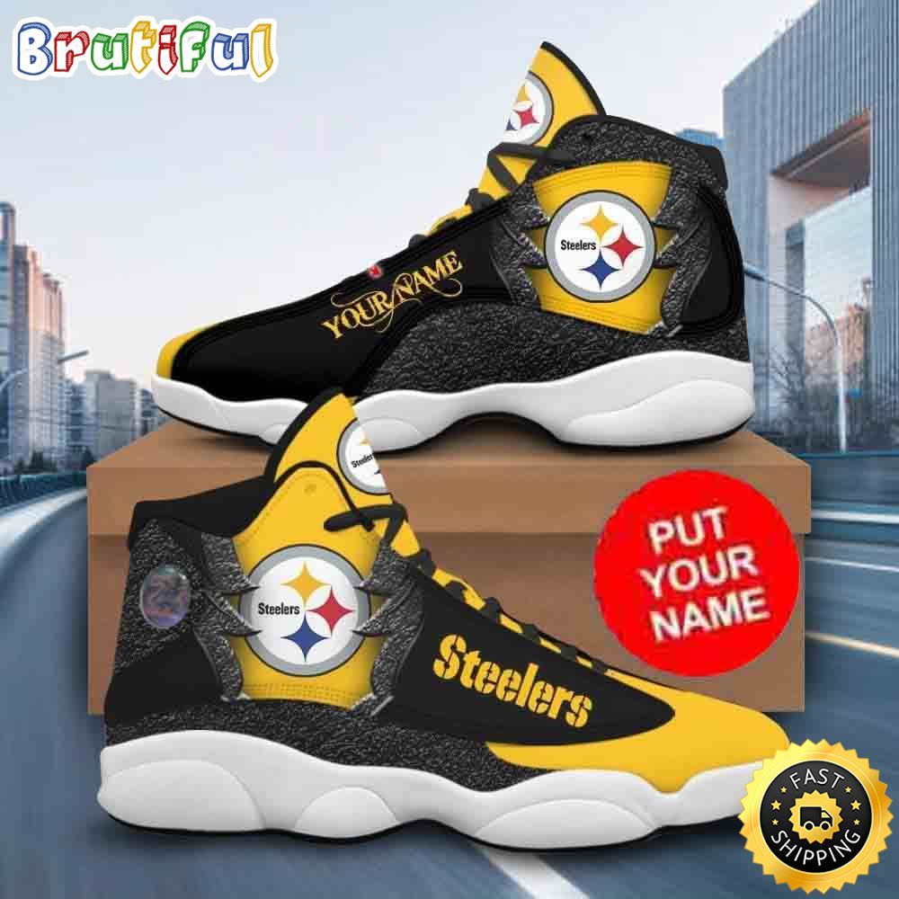 Sportswearmerch Pittsburgh Steelers NFL AJ13 Sneakers Shoes For Men And Women