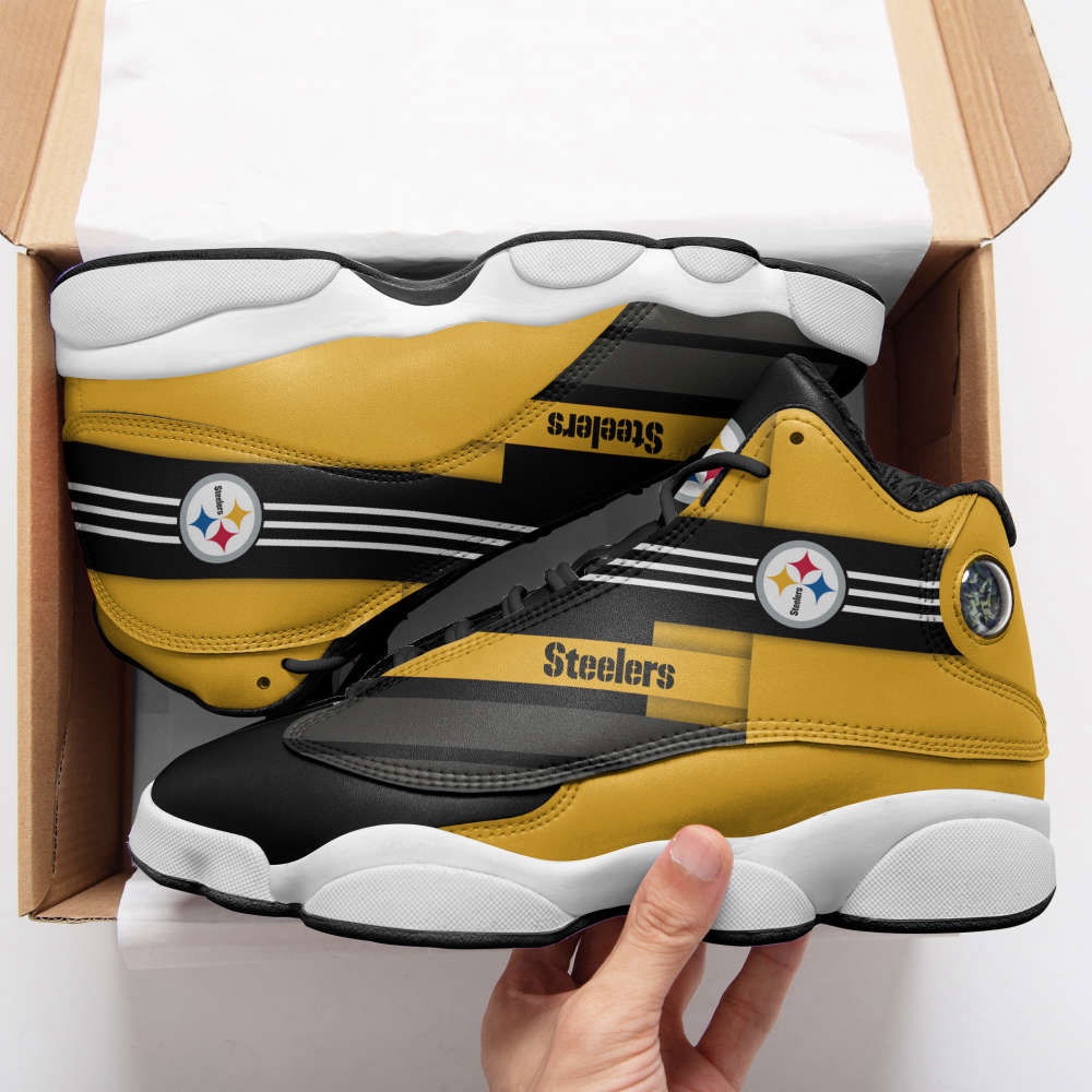 Sportswearmerch Pittsburgh Steelers NFL AJ13 Sneakers Shoes For Men And Women