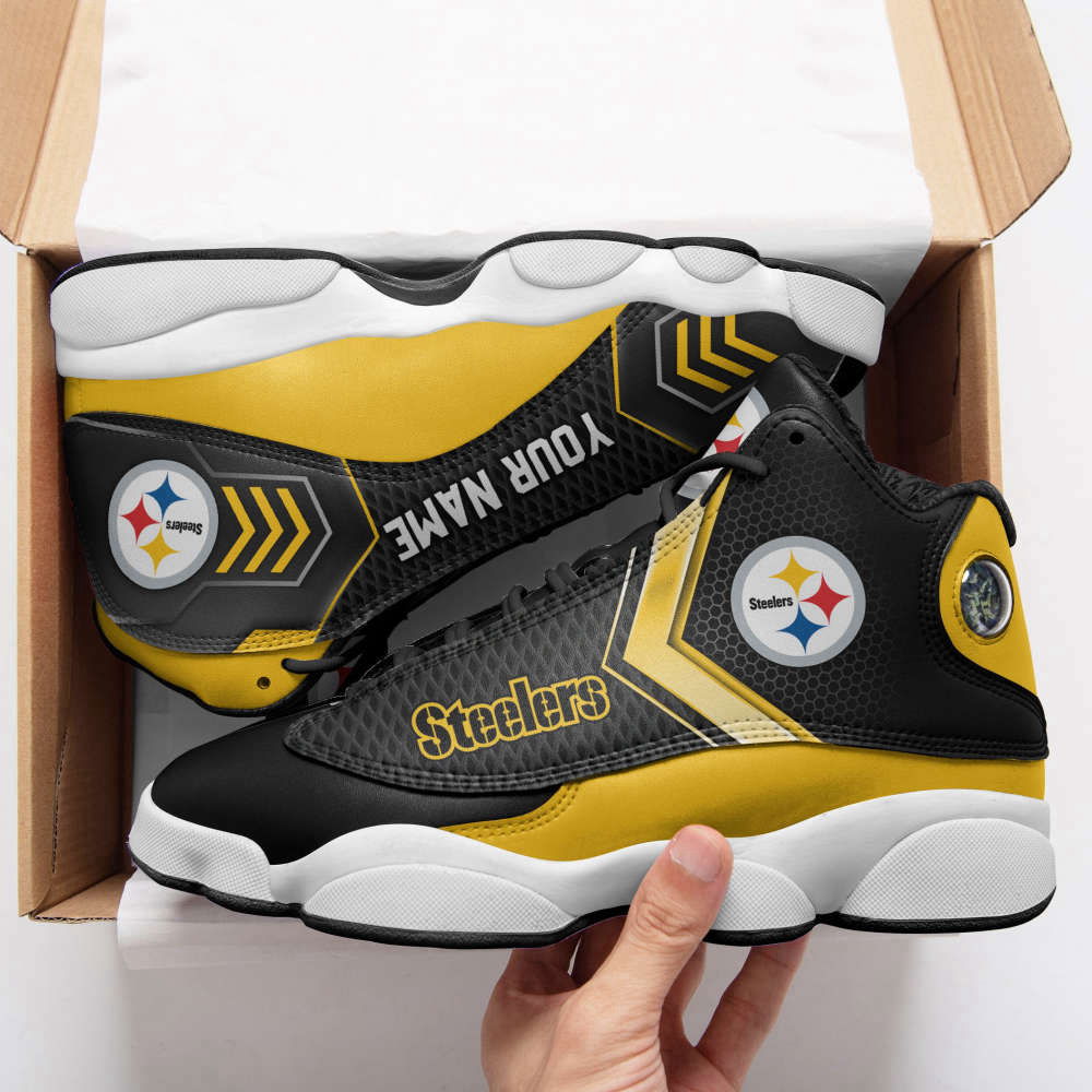 Sportswearmerch Pittsburgh Steelers NFL AJ13 Sneakers Shoes For Men And Women