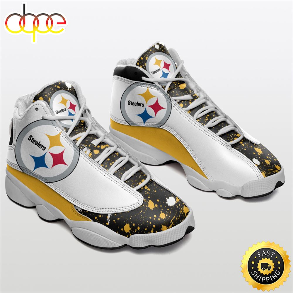 Sportswearmerch Pittsburgh Steelers NFL AJ13 Sneakers Shoes For Men And Women