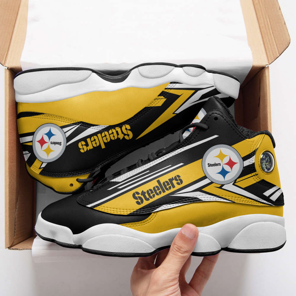 Sportswearmerch Pittsburgh Steelers NFL AJ13 Sneakers Shoes For Men And Women