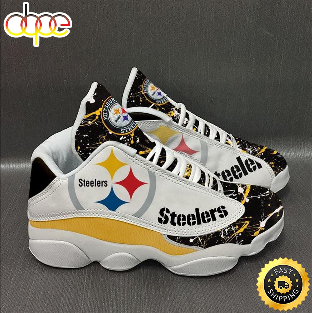 Sportswearmerch Pittsburgh Steelers NFL AJ13 Sneakers Shoes For Men And Women