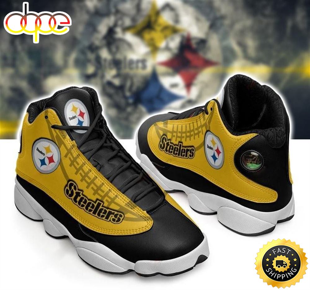 Sportswearmerch Pittsburgh Steelers NFL AJ13 Sneakers Shoes For Men And Women