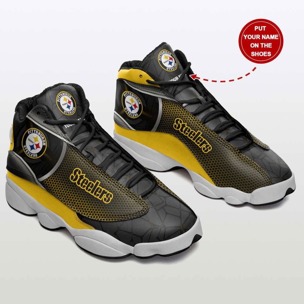 Sportswearmerch Pittsburgh Steelers NFL AJ13 Sneakers Shoes For Men And Women