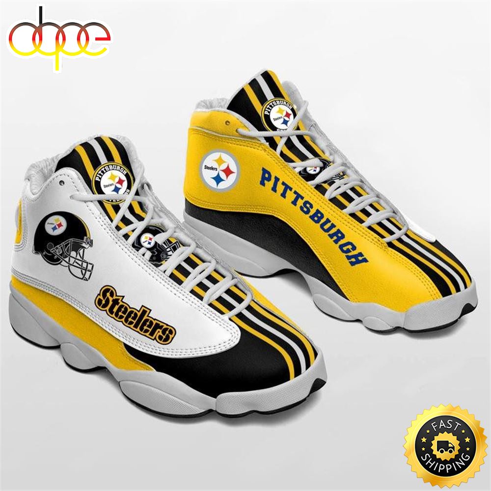 Sportswearmerch Pittsburgh Steelers NFL AJ13 Sneakers Shoes For Men And Women