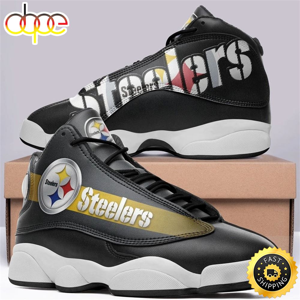Sportswearmerch Pittsburgh Steelers NFL AJ13 Sneakers Shoes For Men And Women