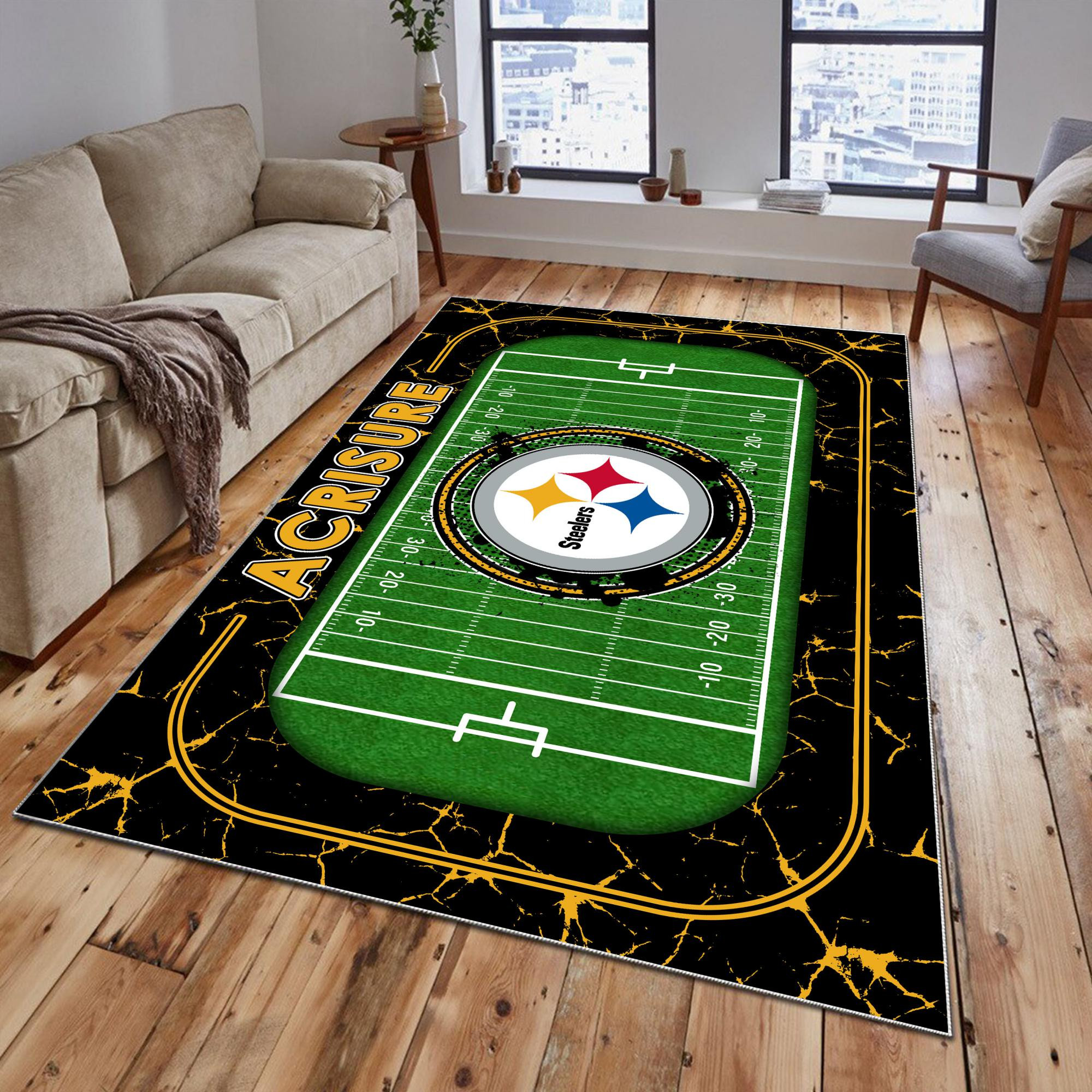 Sportswearmerch Pittsburgh Steelers NFL Area Rug For Fan