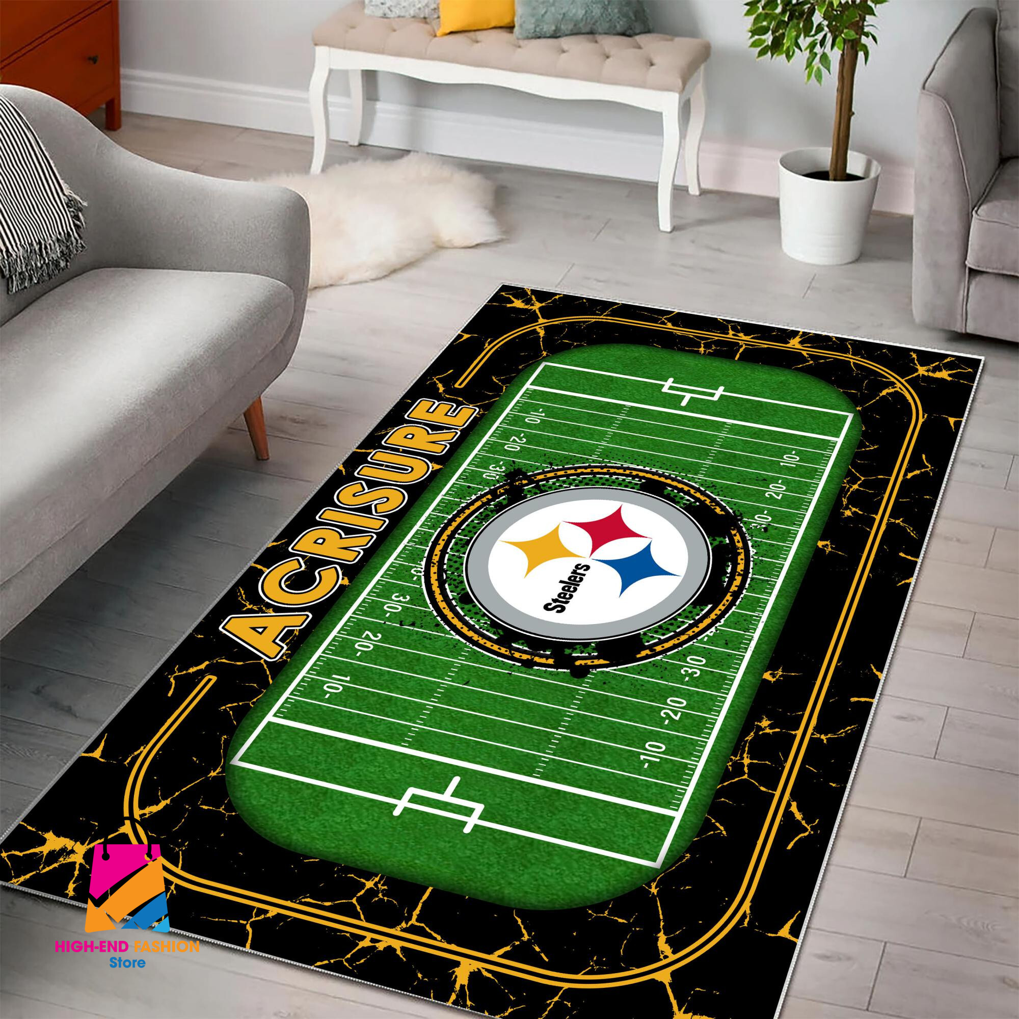 Sportswearmerch Pittsburgh Steelers NFL Area Rug For Fan