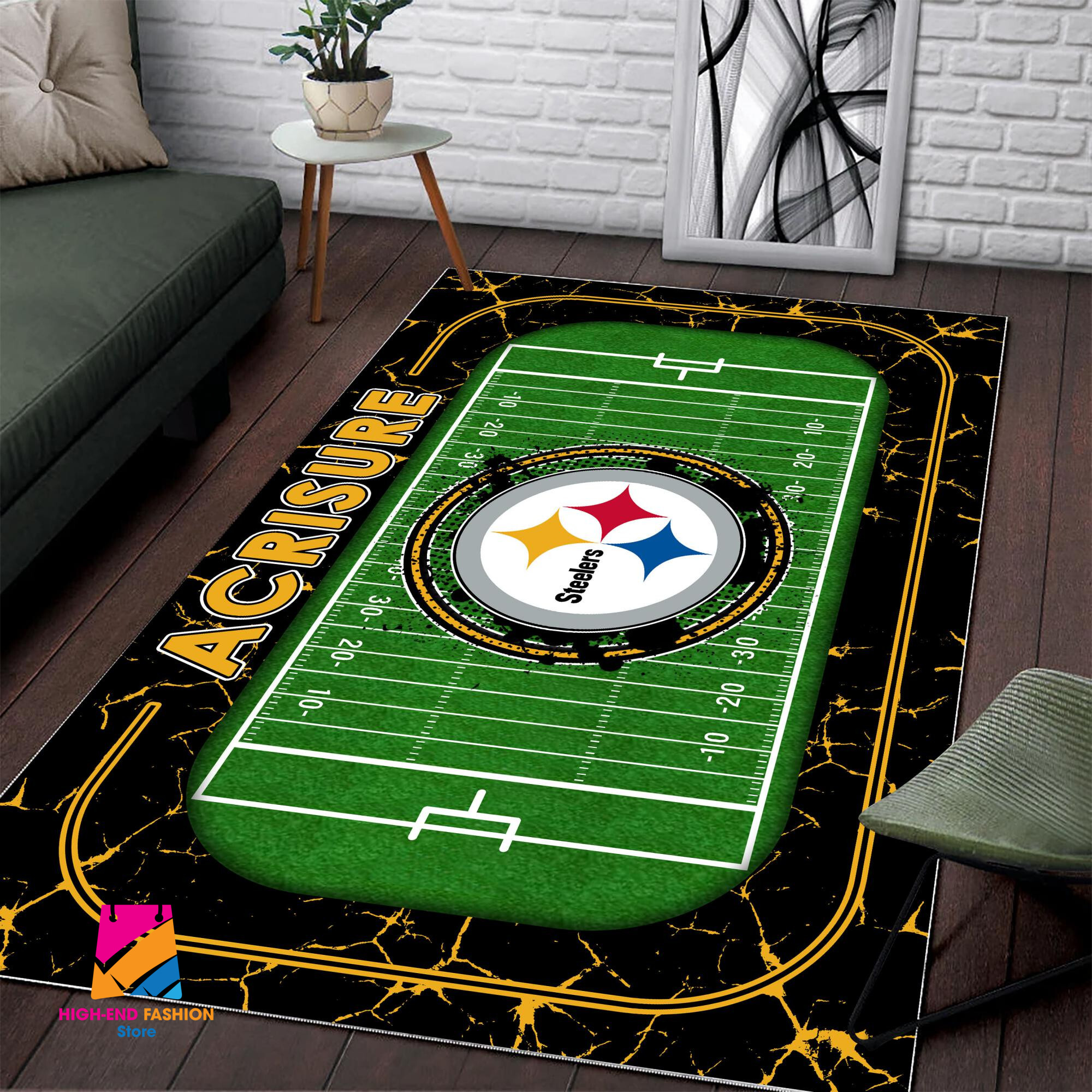 Sportswearmerch Pittsburgh Steelers NFL Area Rug For Fan