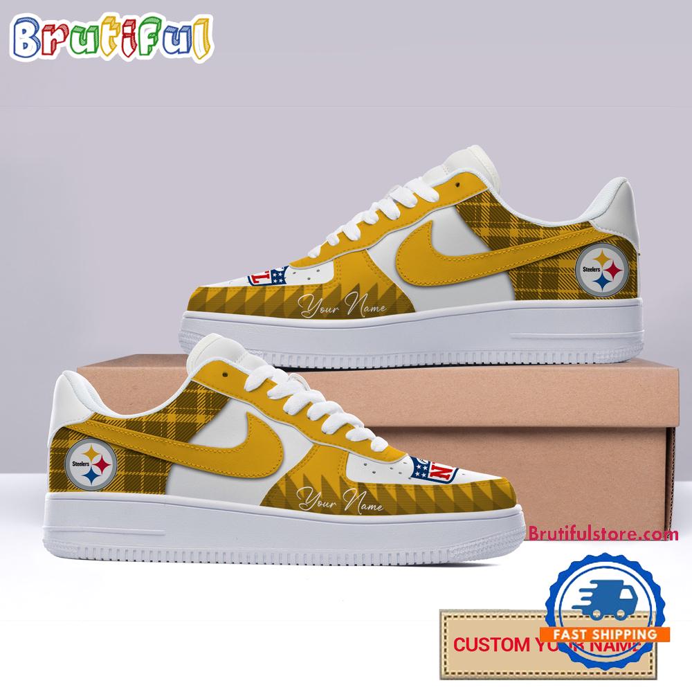 Sportswearmerch Pittsburgh Steelers NFL Christmas Logo Pattern Custom Air Low-Top Shoes For Men And Women