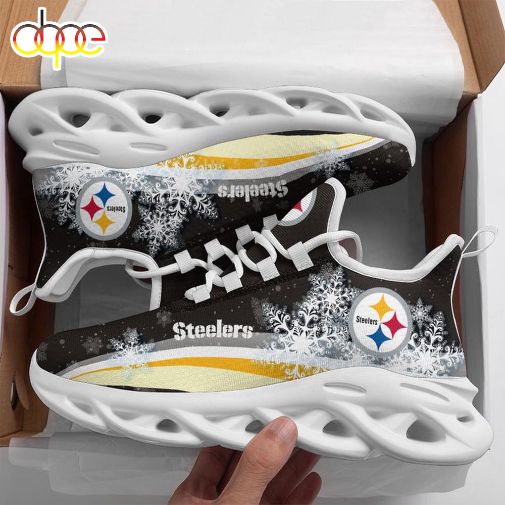 Sportswearmerch Pittsburgh Steelers NFL Christmas Snow Max Soul Shoes Sneakers For Men And Women