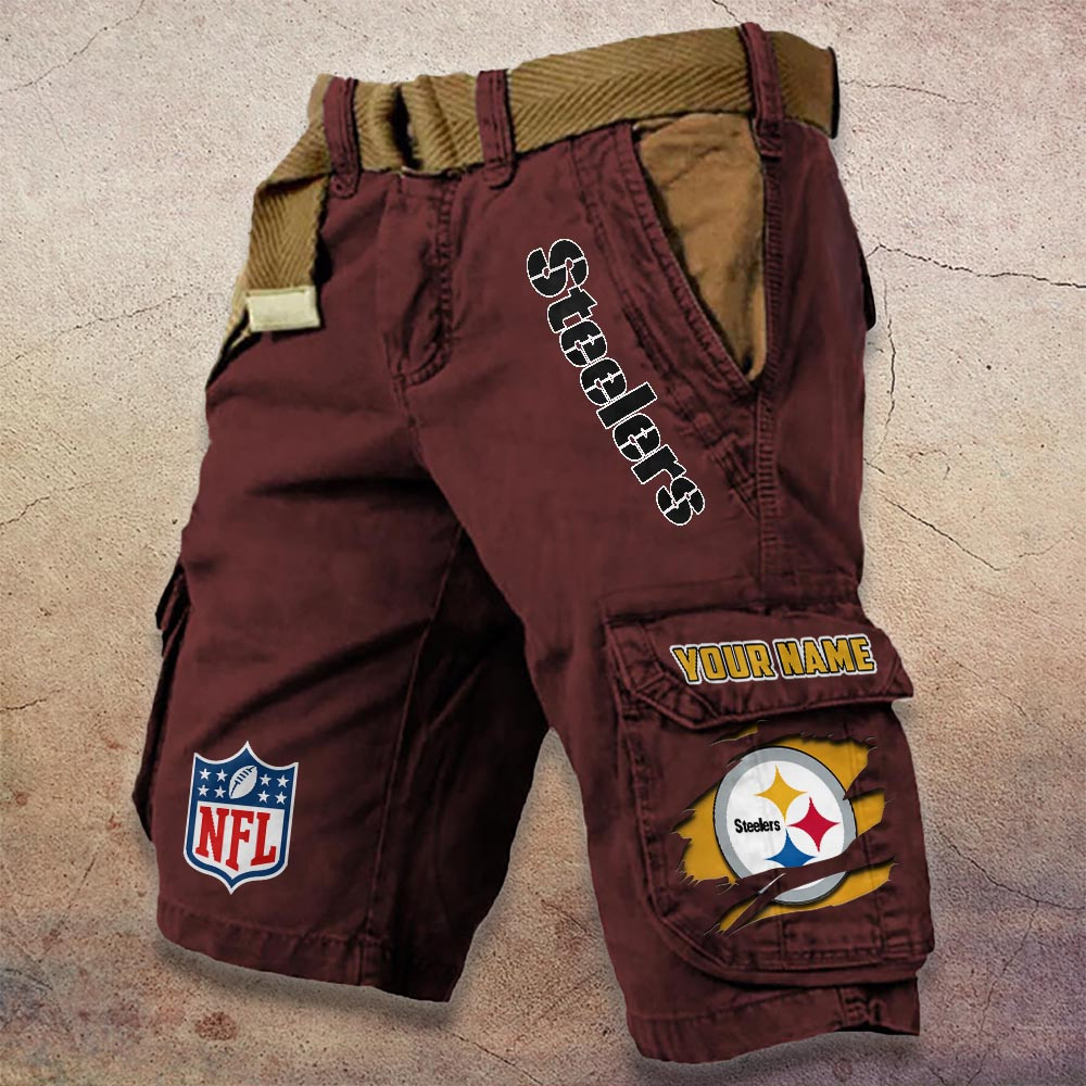 Sportswearmerch Pittsburgh Steelers NFL Denim Short For Fan