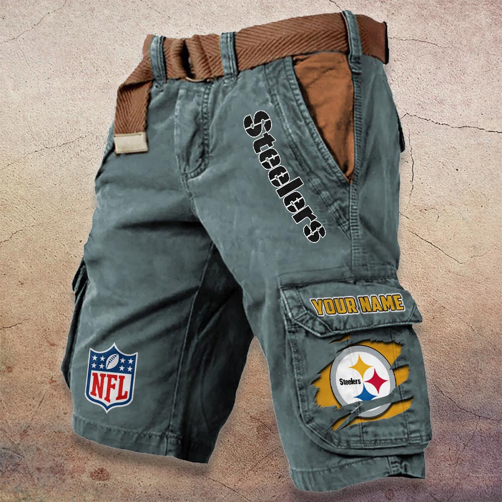 Sportswearmerch Pittsburgh Steelers NFL Denim Short For Fan