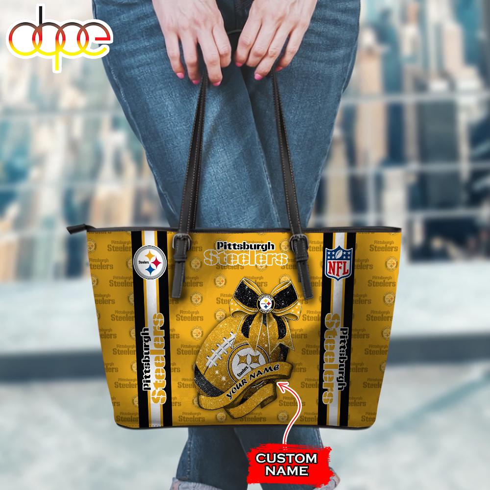 Sportswearmerch Pittsburgh Steelers NFL Leather Tote Bag For Fan