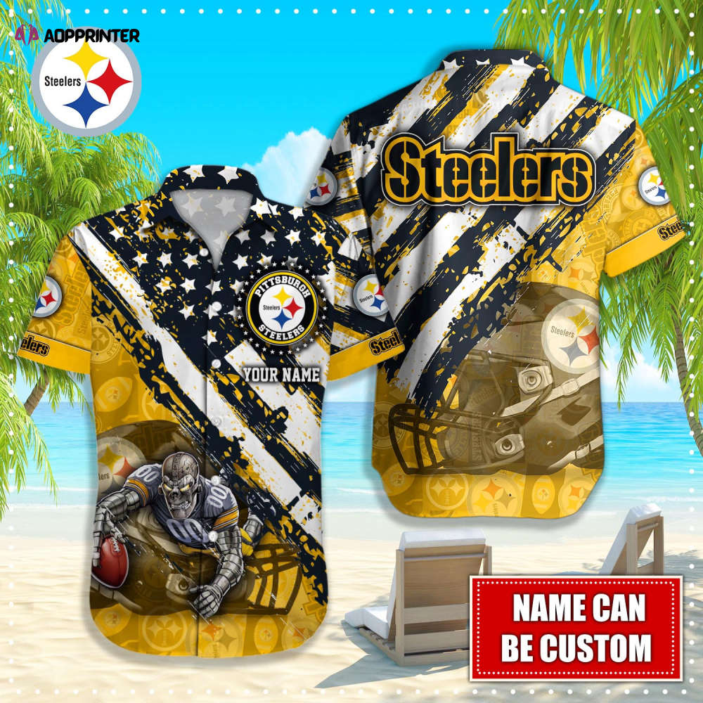 Sportswearmerch Pittsburgh Steelers NFL Personalized Hawaiian Shirt For Fan