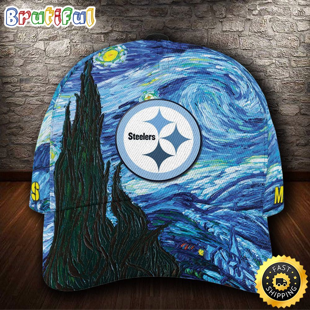 Sportswearmerch Pittsburgh Steelers NFL Van Gogh Classic Cap For Fan