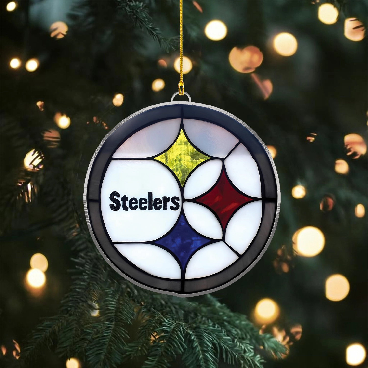 Sportswearmerch Pittsburgh Steelers NFL x Christmas Acrylic Ornament Gift For Fans