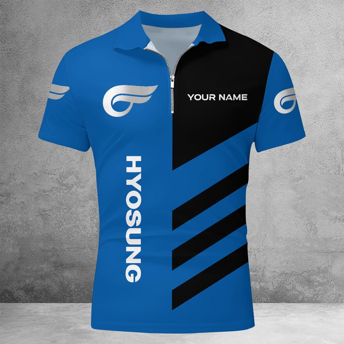 Sportswearmerch Polaris Slingshot Car Lapel Zip Polo Shirt For Fan