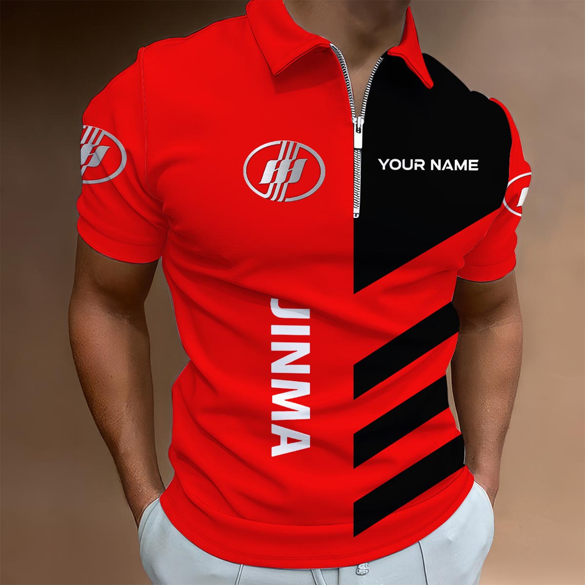 Sportswearmerch Ponsse Truck Lapel Zip Polo Shirt For Fan