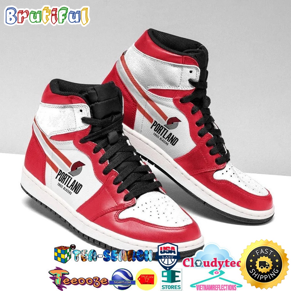 Sportswearmerch Portland Trail Blazers NBA AJ1 High Sneakers Shoes For Men And Women