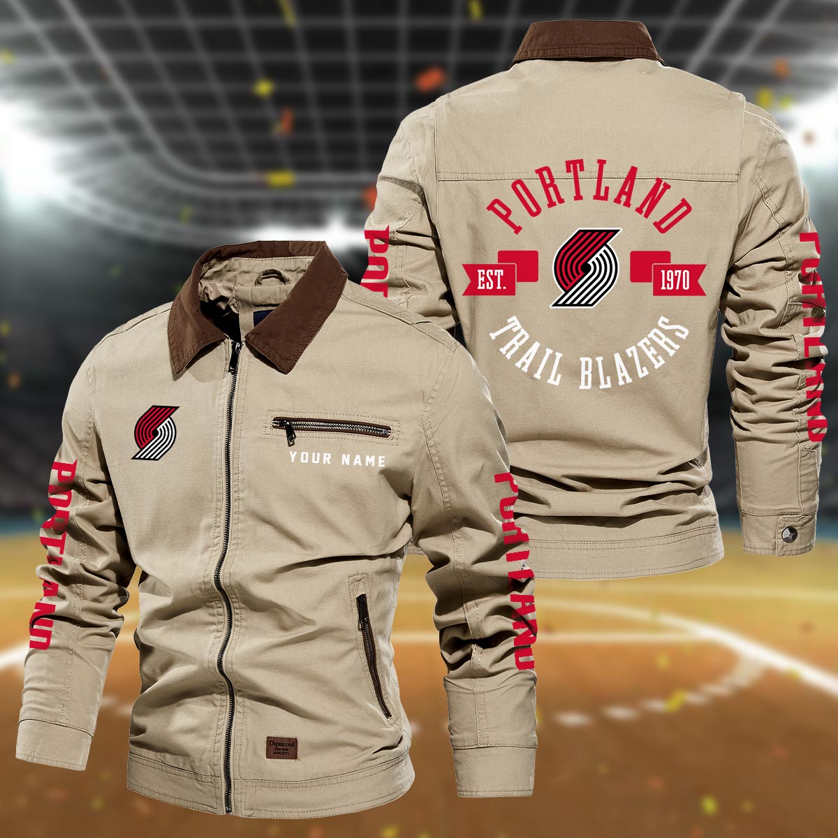 Sportswearmerch Portland Trail Blazers NBA Lapel Jacket For Fan