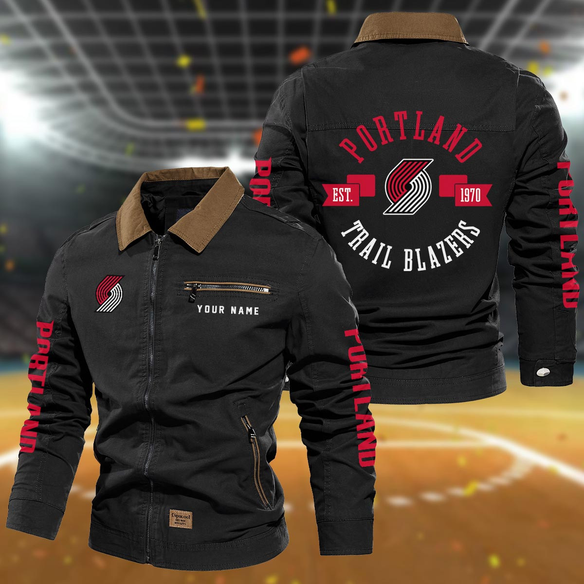 Sportswearmerch Portland Trail Blazers NBA Lapel Jacket For Fan