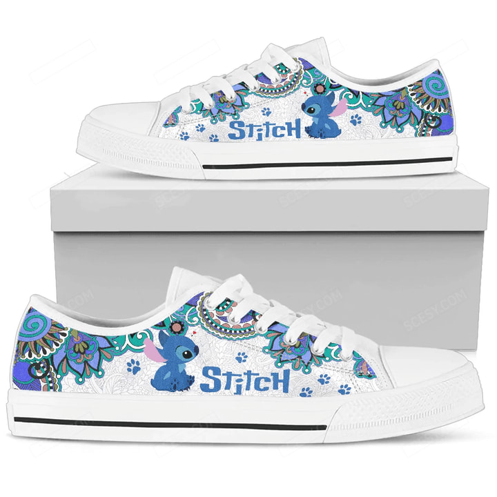 Sportswearmerch Presgears - Lilo And Stitch Disney Low Top Canvas Sneakers Shoes For Men And Women