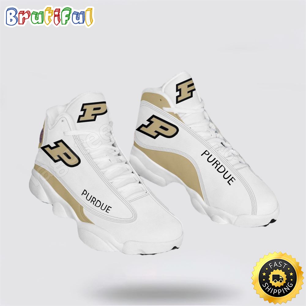 Sportswearmerch Purdue Boilermakers NCAA AJ13 Sneakers Shoes For Men And Women