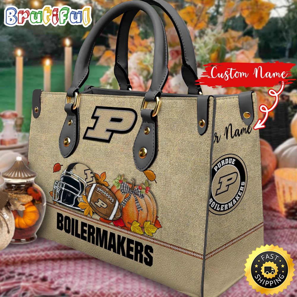 Sportswearmerch Purdue Boilermakers NCAA Autumn Leather Handbag For Fan