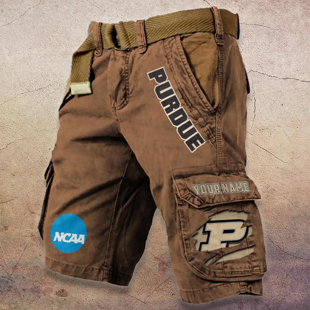 Sportswearmerch Purdue Boilermakers NCAA Denim Short For Fan
