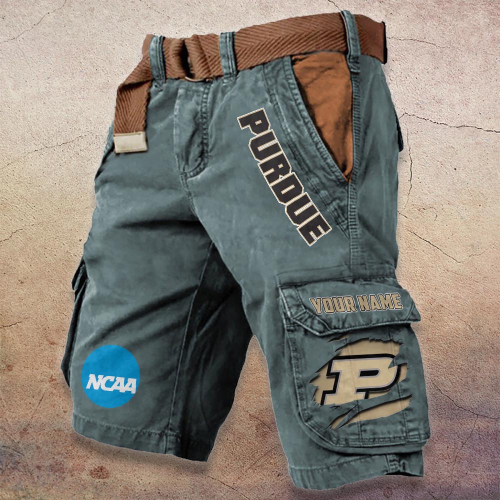 Sportswearmerch Purdue Boilermakers NCAA Denim Short For Fan