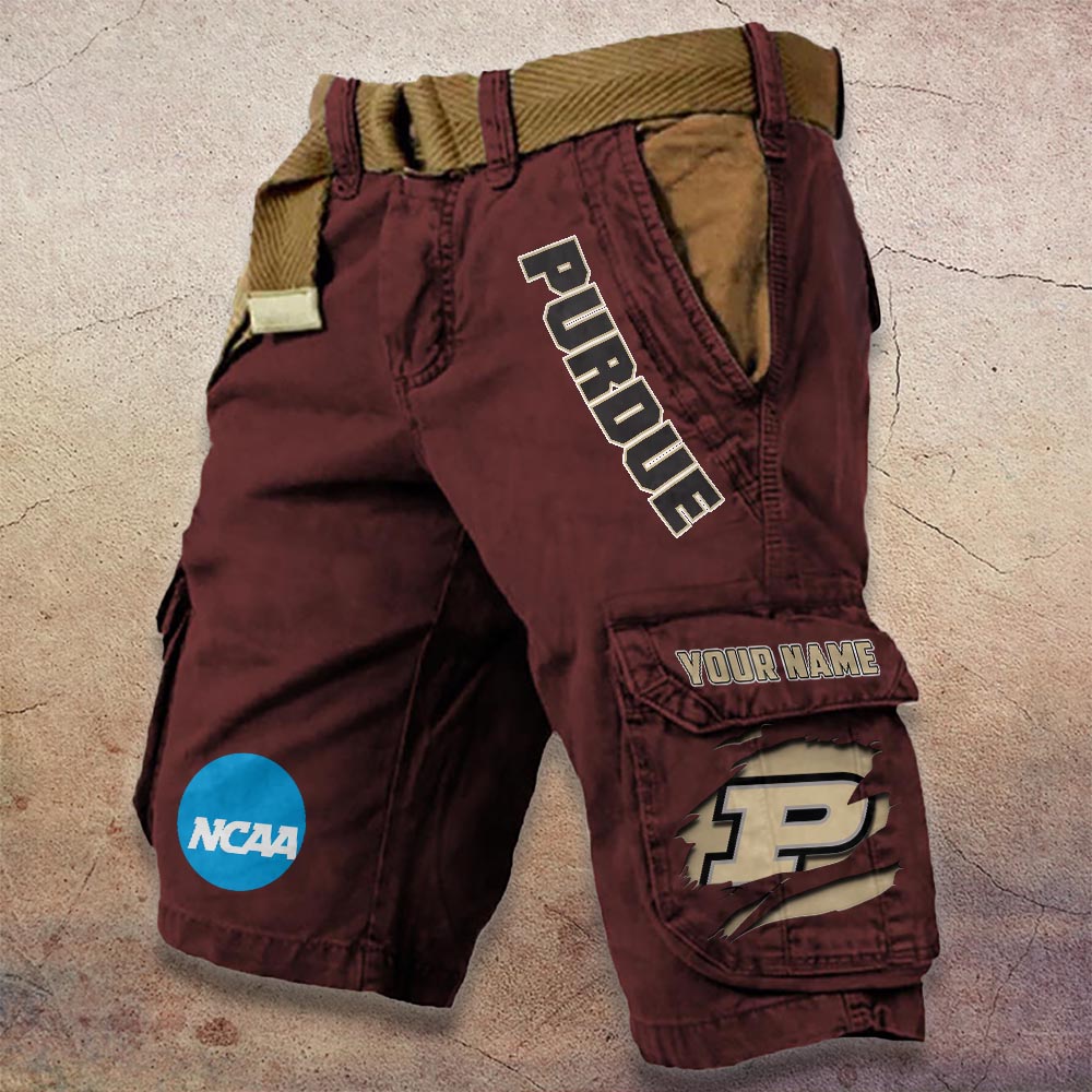 Sportswearmerch Purdue Boilermakers NCAA Denim Short For Fan
