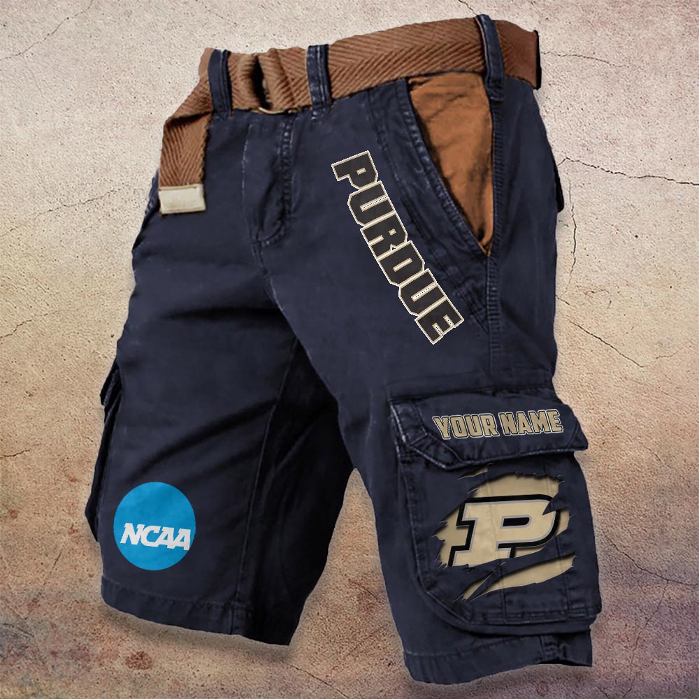 Sportswearmerch Purdue Boilermakers NCAA Denim Short For Fan