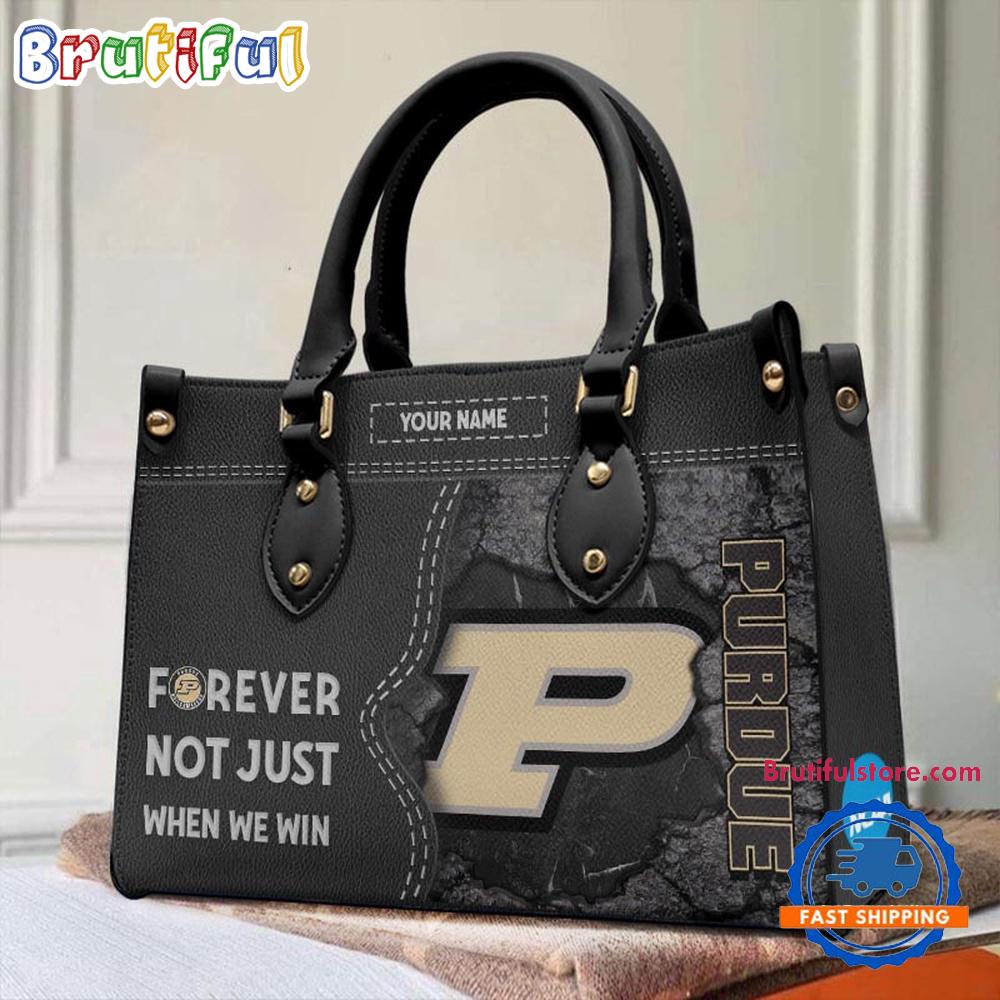 Sportswearmerch Purdue Boilermakers NCAA Leather Hand Bag For Fan