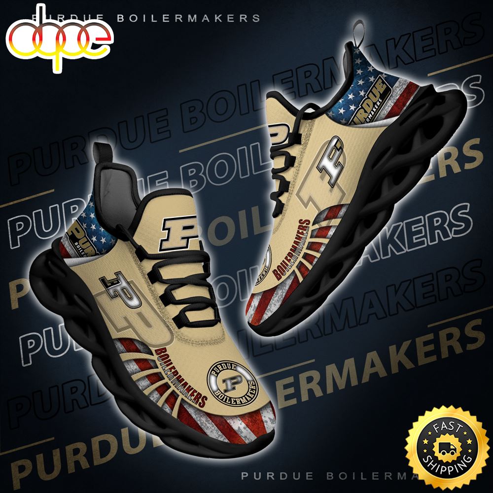 Sportswearmerch Purdue Boilermakers NCAA Max Soul Shoes Sneakers For Men And Women