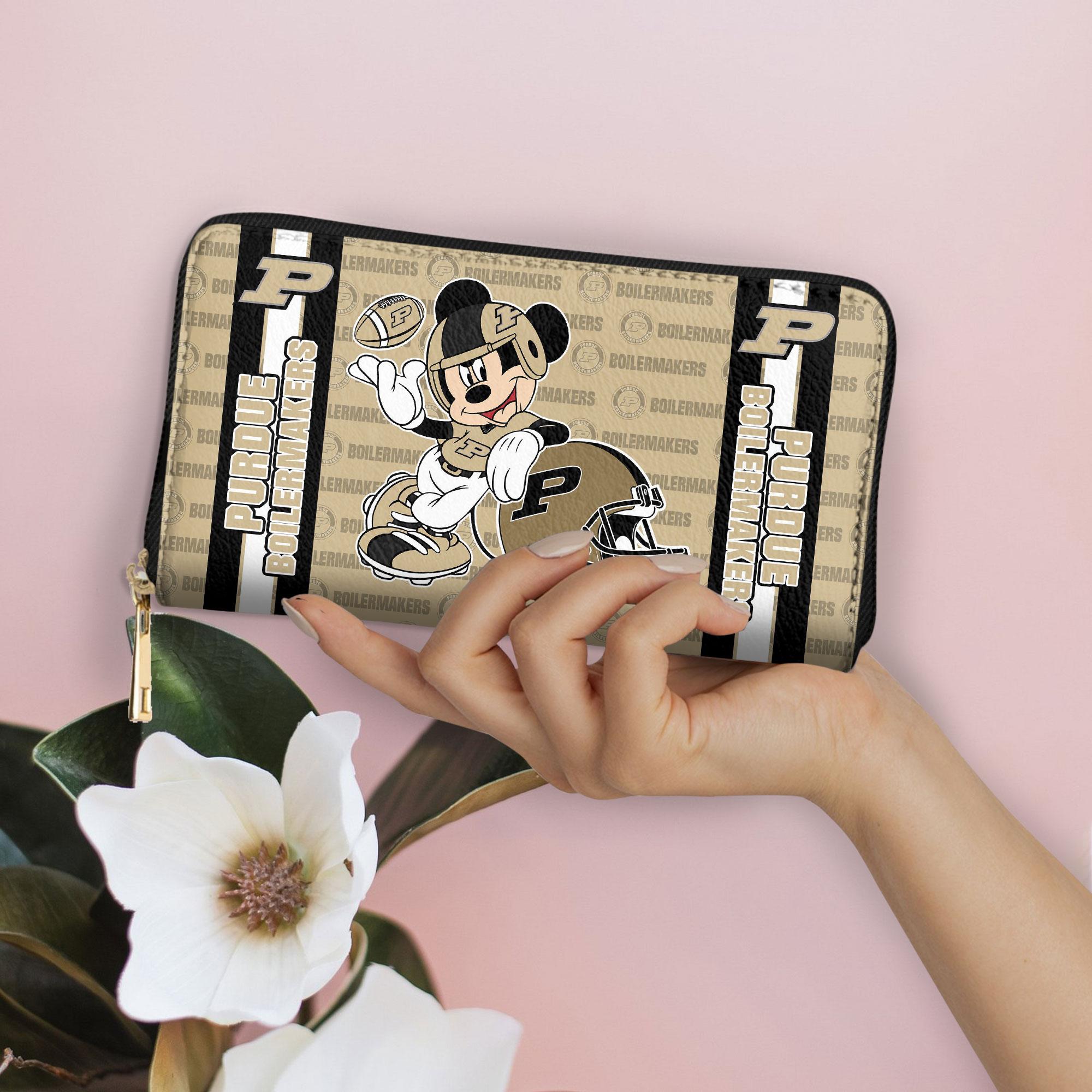 Sportswearmerch Purdue Boilermakers NCAA x Mickey Women Leather Handbag For Fan