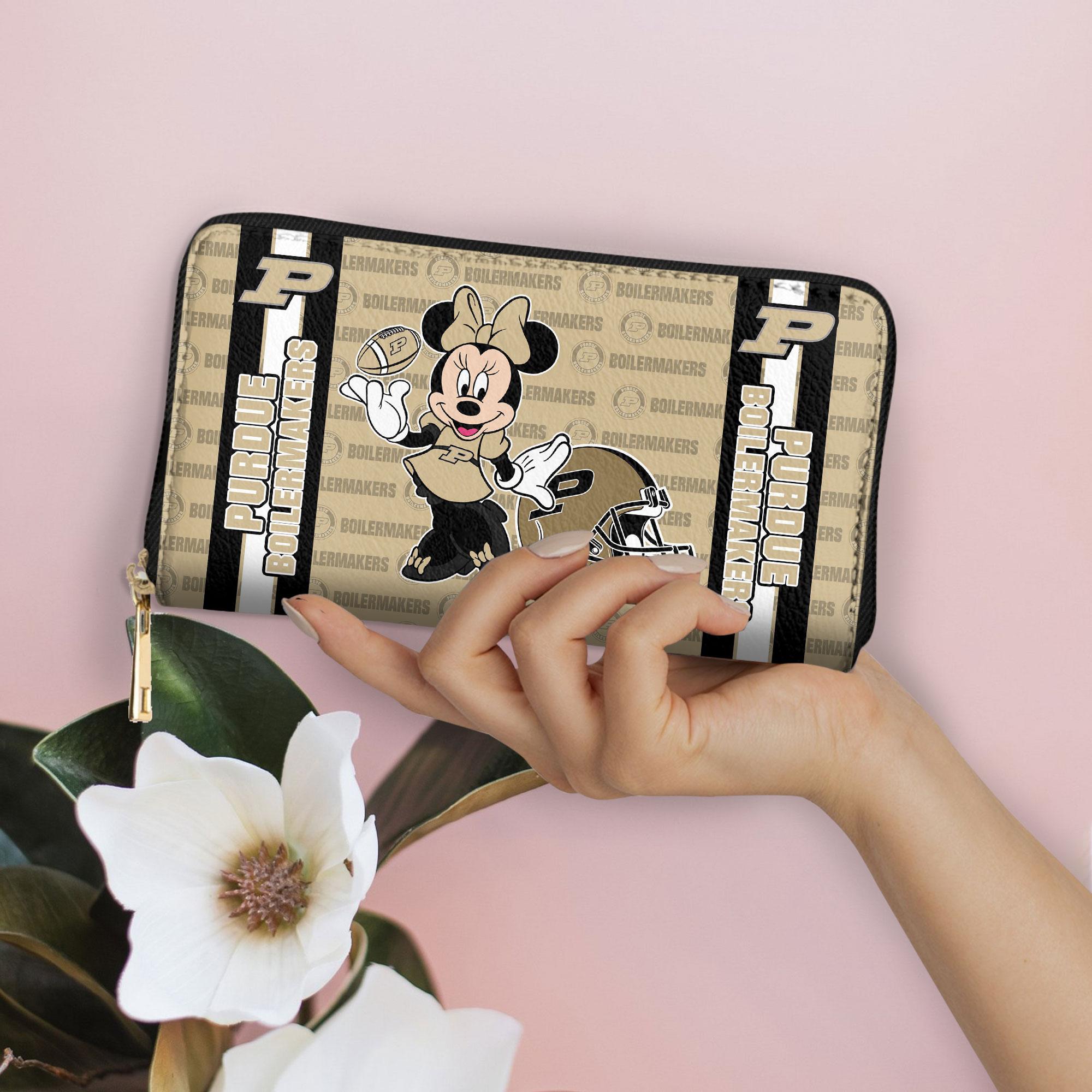 Sportswearmerch Purdue Boilermakers NCAA x Minnie Women Leather Handbag For Fan