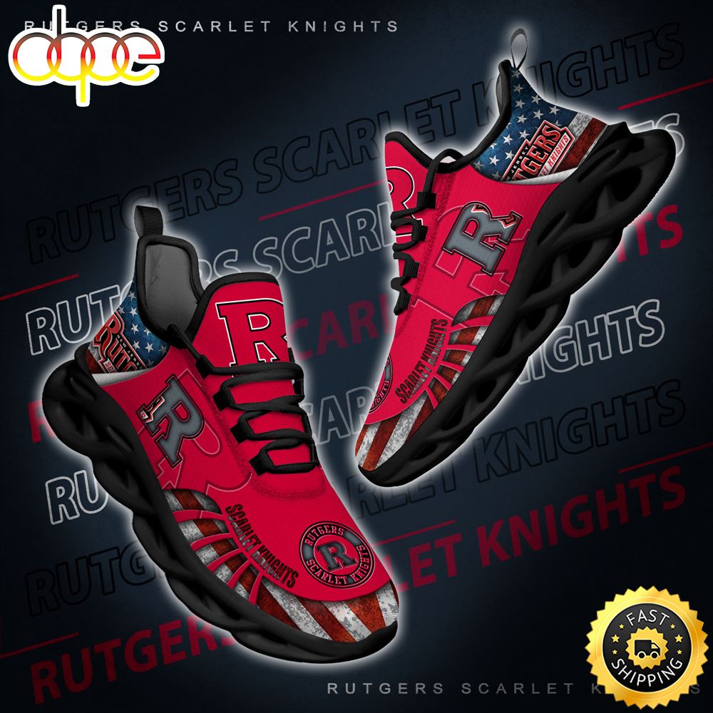 Sportswearmerch Rutgers Scarlet Knights NCAA Max Soul Shoes Sneakers For Men And Women
