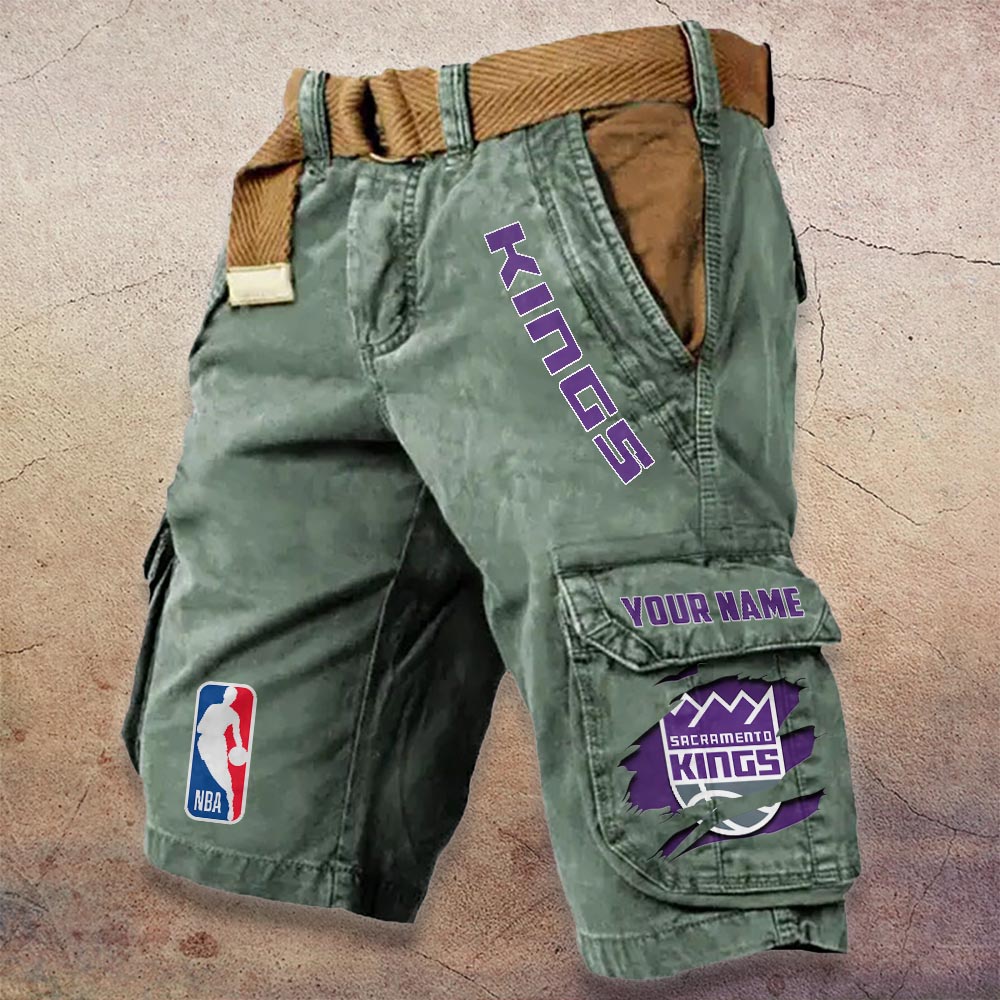 Sportswearmerch Sacramento Kings NBA Denim Short For Fan