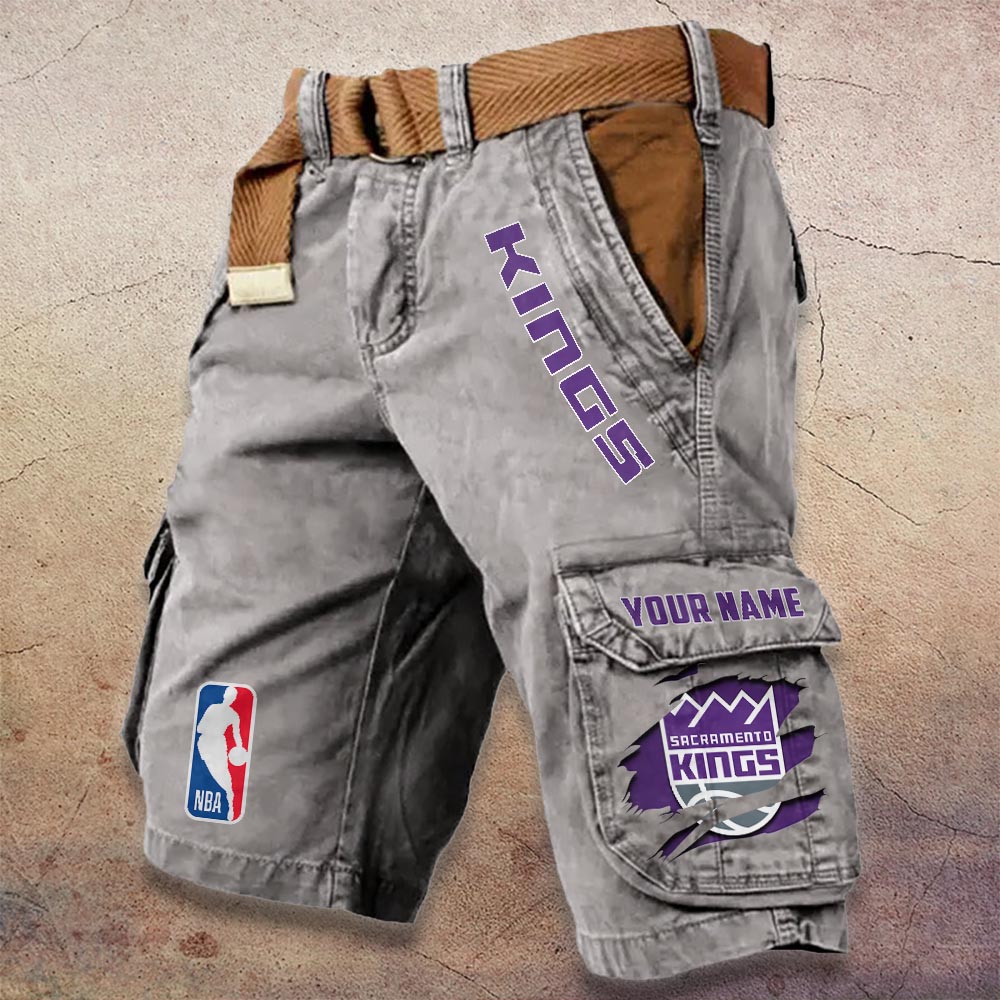 Sportswearmerch Sacramento Kings NBA Denim Short For Fan