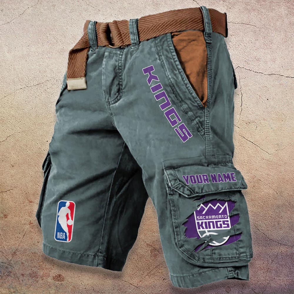 Sportswearmerch Sacramento Kings NBA Denim Short For Fan
