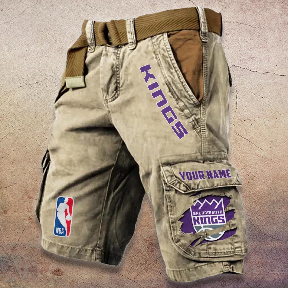 Sportswearmerch Sacramento Kings NBA Denim Short For Fan