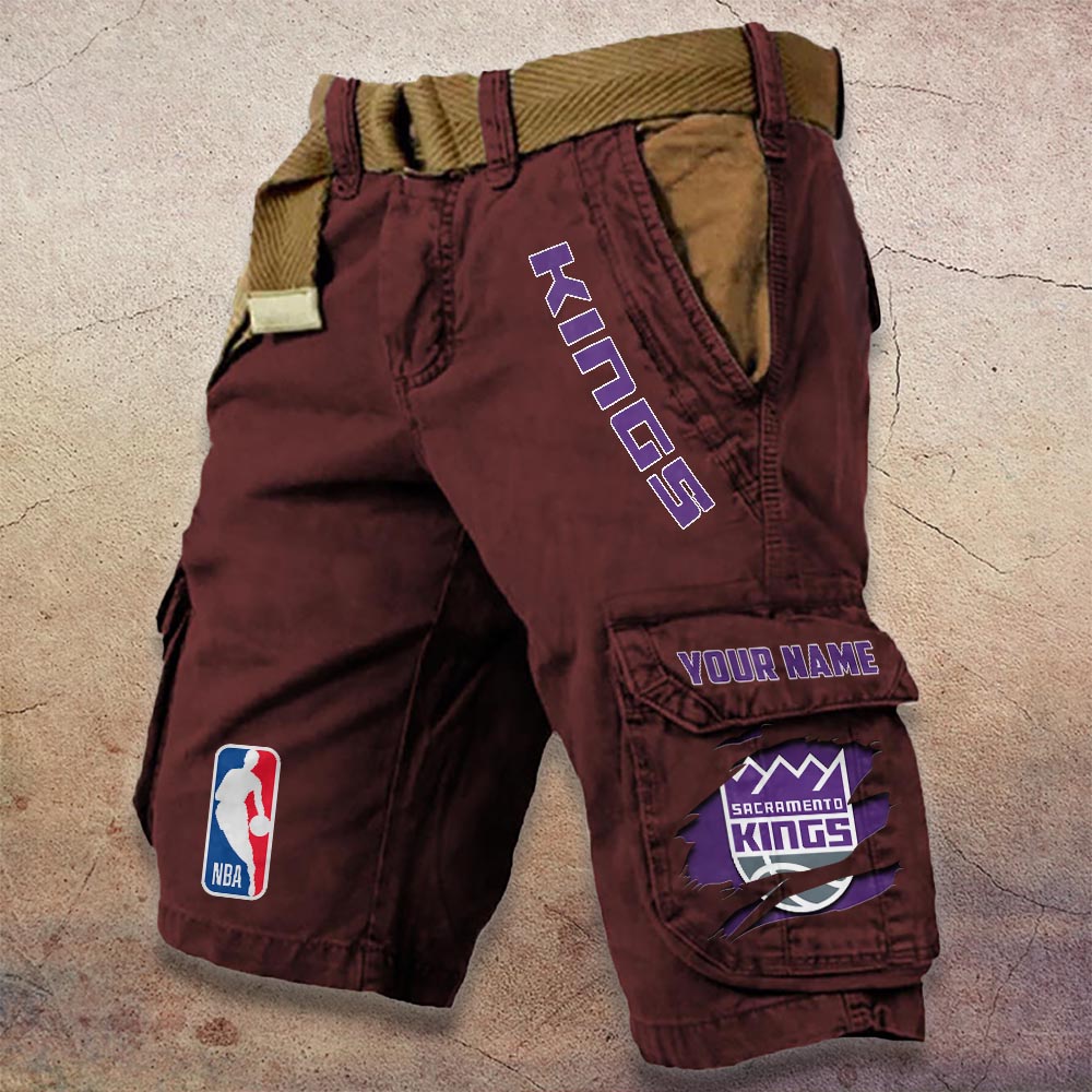 Sportswearmerch Sacramento Kings NBA Denim Short For Fan