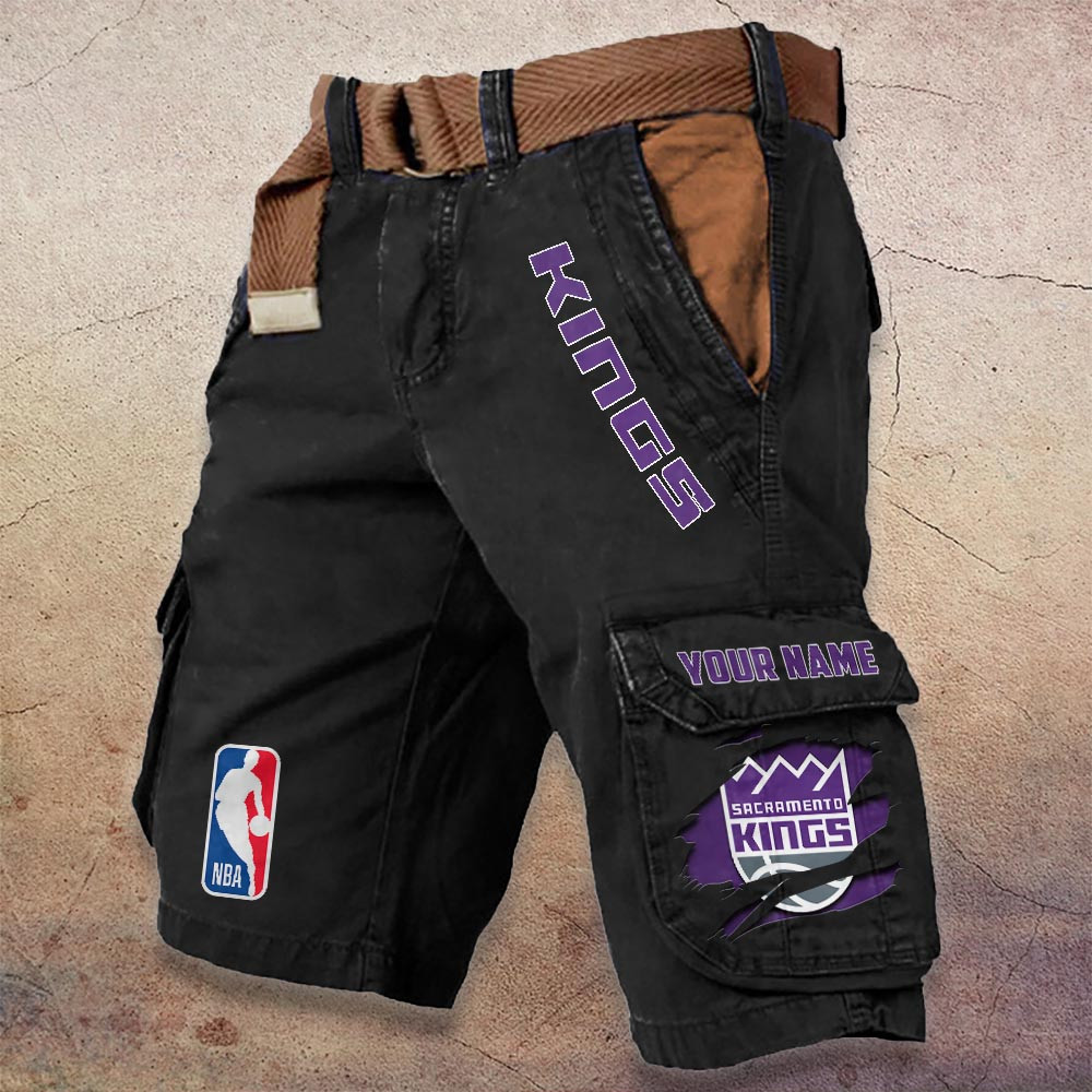 Sportswearmerch Sacramento Kings NBA Denim Short For Fan