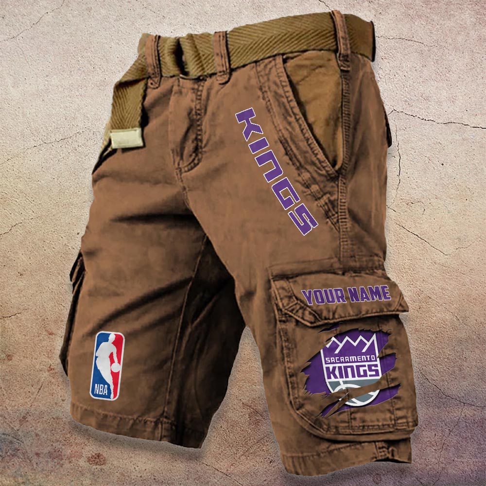 Sportswearmerch Sacramento Kings NBA Denim Short For Fan