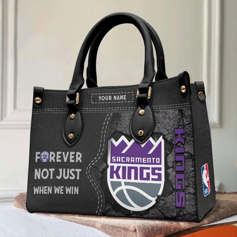 Sportswearmerch Sacramento Kings NBA Leather Handbag For Fan
