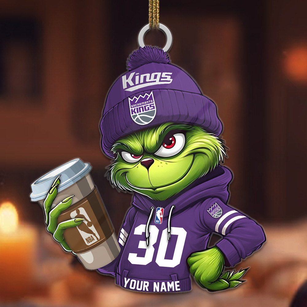 Sportswearmerch Sacramento Kings NBA Personalized Acrylic Ornament For Fans