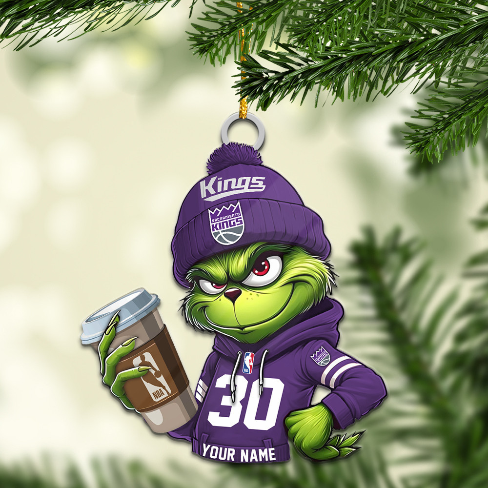 Sportswearmerch Sacramento Kings NBA Personalized Acrylic Ornament For Fans