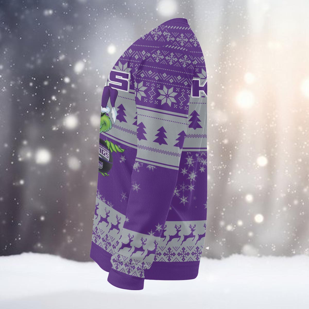 Sportswearmerch Sacramento Kings NBA x Grinch Christmas Ugly Sweater For Fans