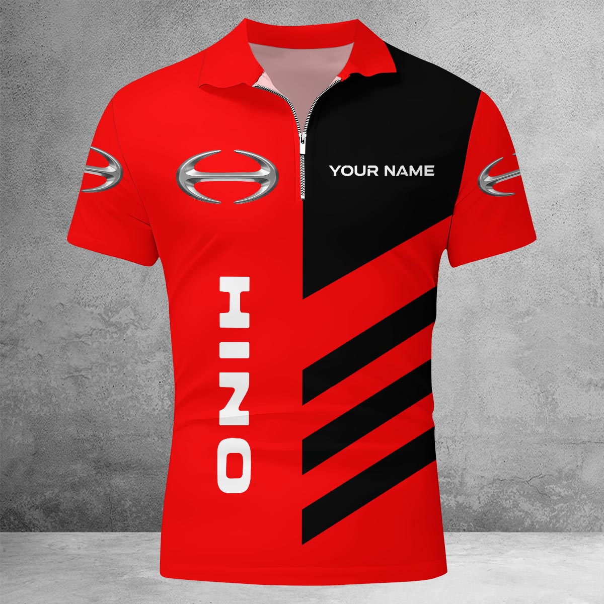 Sportswearmerch Same Tractor Lapel Zip Polo Shirt For Fan